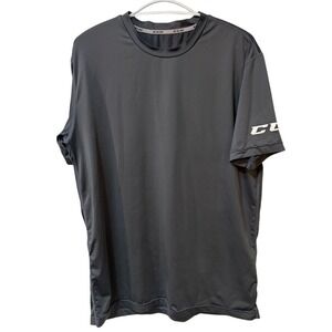 CCM Gray Performance Short Sleeve Tee – Men's‎ L